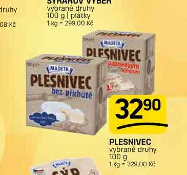 PLESNIVEC vybrané druhy 100 g 