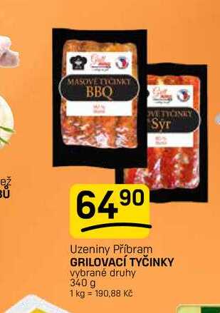 GRILOVACÍ TYČINKY vybrané druhy 340 g 