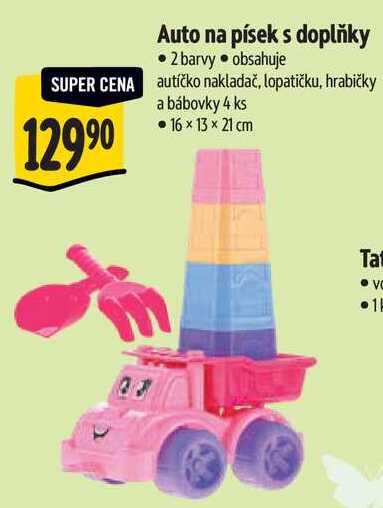 Auto na písek s doplňky, 2 barvy 