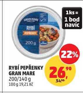 RYBÍ PEPŘENKY GRAN MARE, 200 g