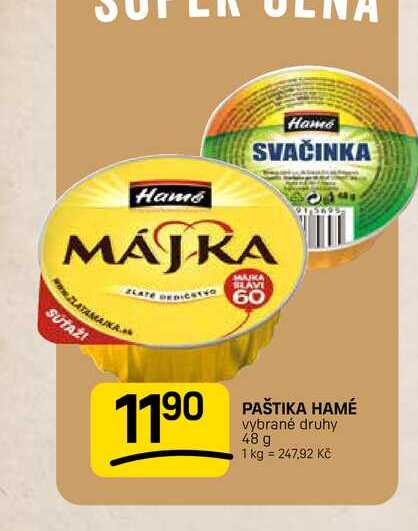 PAŠTIKA HAMÉ vybrané druhy 48 g 