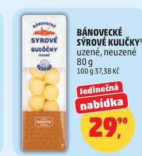 BÁNOVECKÉ SÝROVÉ KULIČKY, 80 g