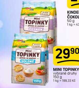 MINI TOPINKY vybrané druhy 150 g 