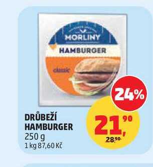 DRŮBEŽÍ HAMBURGER, 250 g 