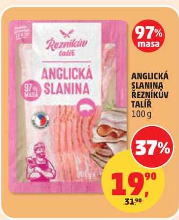 ANGLICKÁ SLANINA ŘEZNÍKŮV TALÍŘ, 100 g