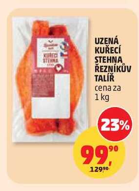 UZENÁ KUŘECÍ STEHNA ŘEZNÍKŮV TALÍŘ, 1 kg 