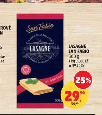 LASAGNE SAN FABIO, 500 g
