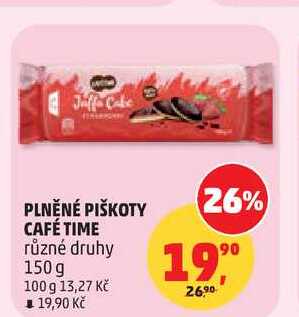 PLNĚNÉ PIŠKOTY CAFÉ TIME, 150 g 