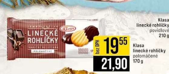 Klasa linecké rohlíčky polomáčené 170 g 