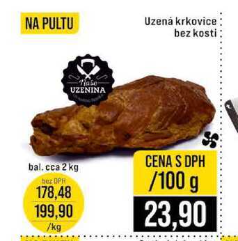 Uzená krkovice bez kosti 100g