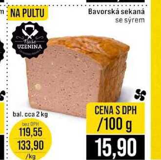 Bavorská sekaná se sýrem 100g