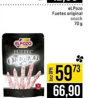 eLPozo Fuetec original snack 70 g 