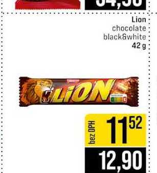 Lion chocolate black&white 42 g 