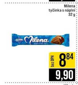 Milena tyčinka s náplní 32g