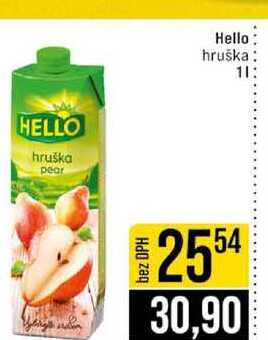 Hello hruška 1l