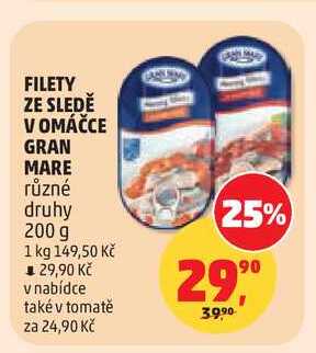 FILETY ZE SLEDĚ V OMÁČCE GRAN MARE, 200 g