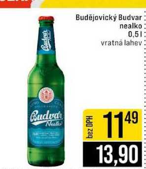 Budějovický Budvar nealko 0,5l