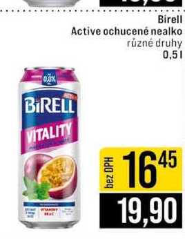 Birell Active ochucené nealko různé druhy 0,5l