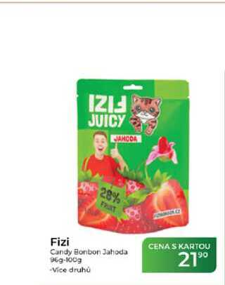 Fizi Candy Bonbon Jahoda 969-100g