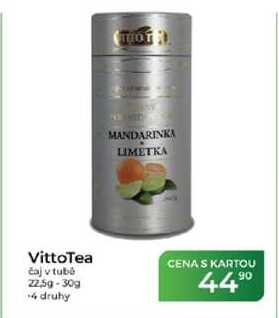 VittoTea čaj v tubo 22,5g-30g 