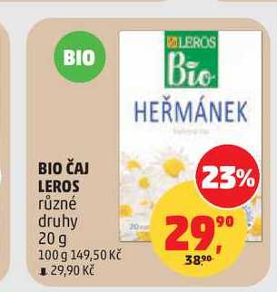BIO ČAJ LEROS, 20 g 