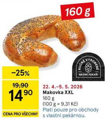 Makovka XXL, 160 g  