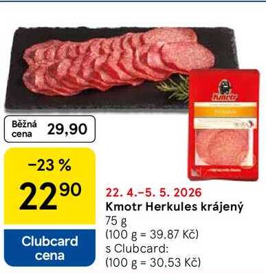 Kmotr Herkules krájený, 75 g 