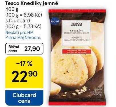 Tesco Knedlíky jemné, 400 g 