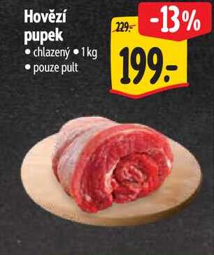 Hovězí pupek, 1 kg  