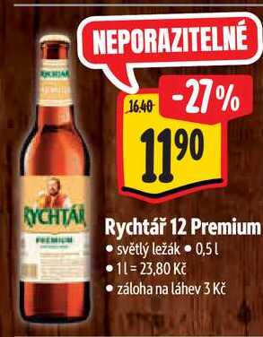 Rychtář 12 Premium, 0,5 l