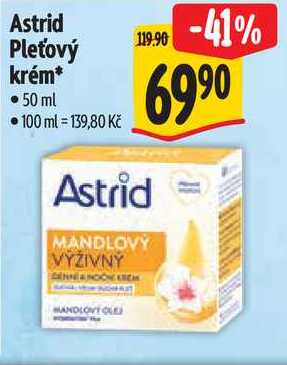 Astrid Pleťový krém* 50 ml 
