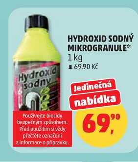 HYDROXID SODNÝ MIKROGRANULE, 1 kg 