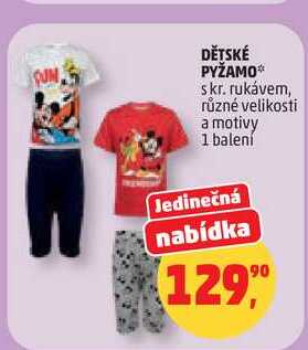 DĚTSKÉ PYŽAMO, 1 balení 