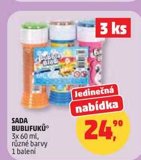 SADA BUBLIFUKŮ, 3 ks