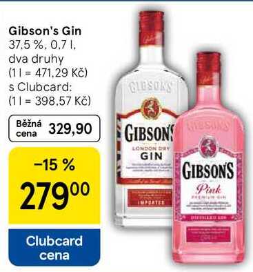 Gibson's Gin 37.5%, 0.7 l