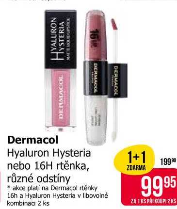 Hyaluron Hysteria rtěnka libovolné kombinaci 2 ks 