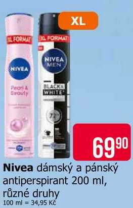 Nivea dámský a pánský antiperspirant 200 ml