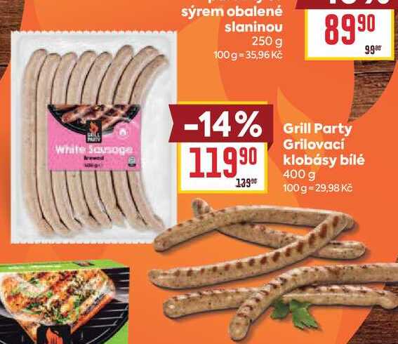Grill Party Grilovací klobásy bílé 400 g 