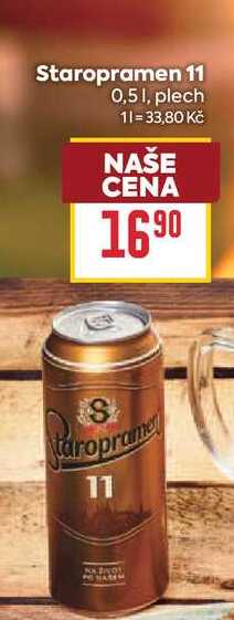 Staropramen 11 0,51, plech 