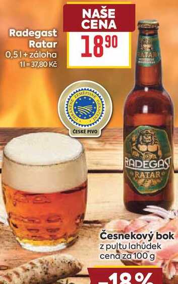 Radegast Ratar 0,5l