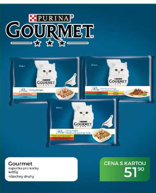 Gourmet kapsička pro kočky 4x85 g