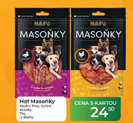 Haf Masoňky Kachní Prsa, Kuřecí Kousky 75g 