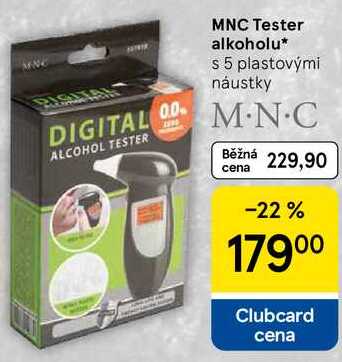 MNC Tester alkoholu, s 5 plastovými náustky 