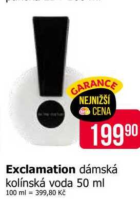 Exclamation dámská kolínská voda 50 ml 