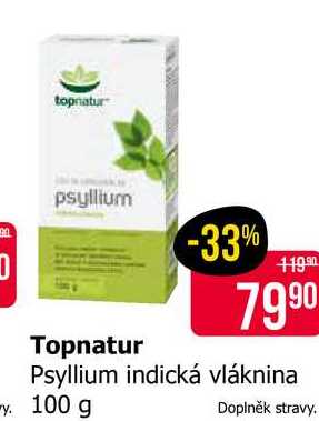 Topnatur Psyllium indická vláknina 100 g 