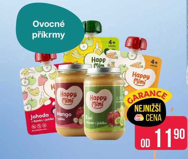 Happy Mimi ovocné příkrmy