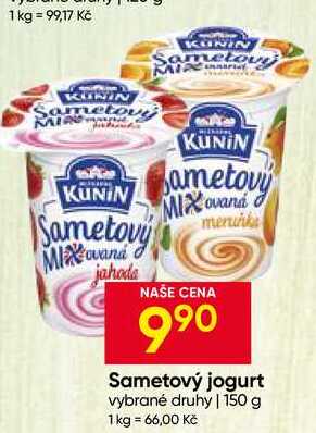 Kunín Sametový jogurt vybrané druhy 150 g