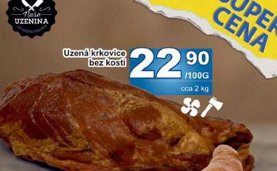 Uzená krkovice bez kosti 100g