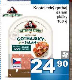 Kostelecký gothaj salám plátky 100 g
