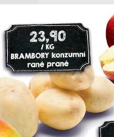 BRAMBORY konzumní rané prané 1kg
